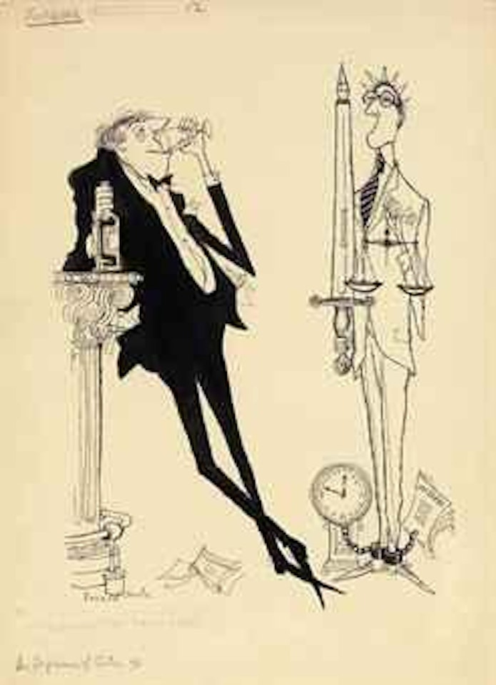 The dramatic critic: Legend and reality by Ronald Searle