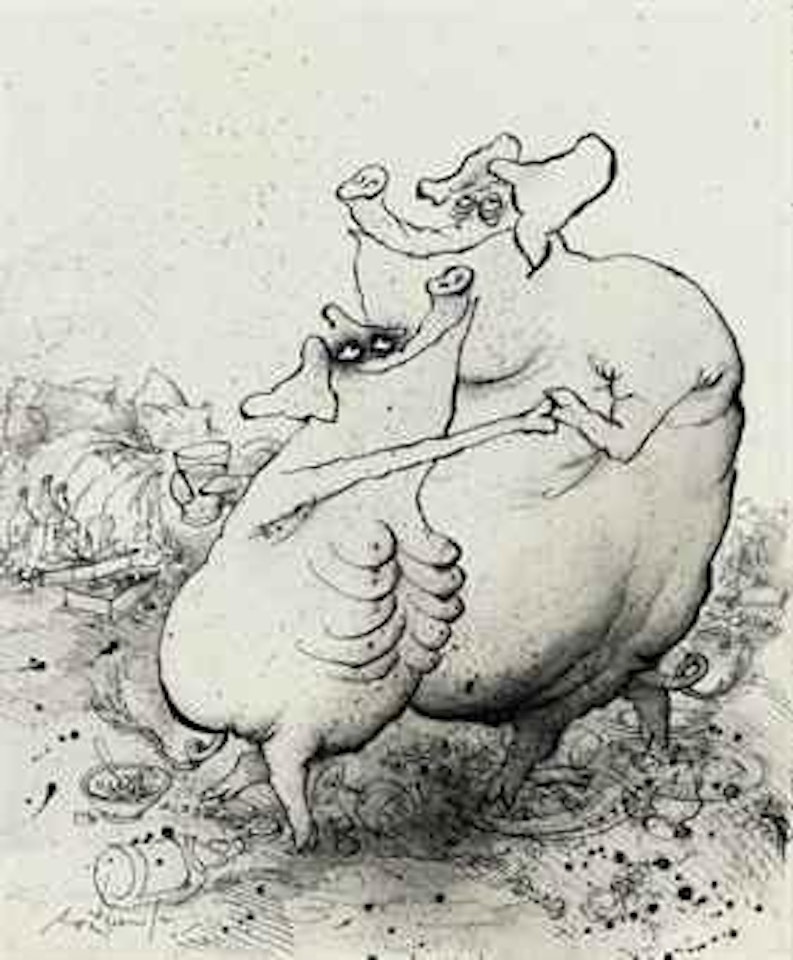 Gentleman and friend by Ronald Searle