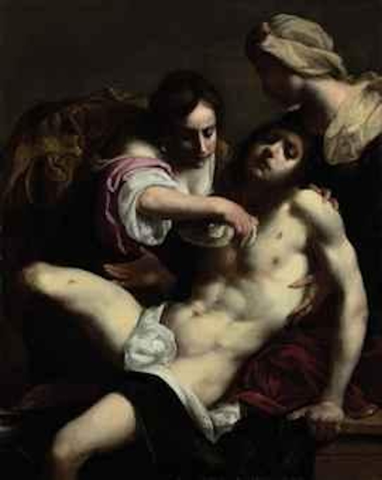 Saint Irene nursing Saint Sebastian by Florentine School