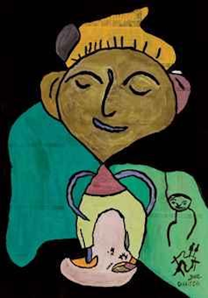 Personnage au chapeau jaune by Gaston Chaissac