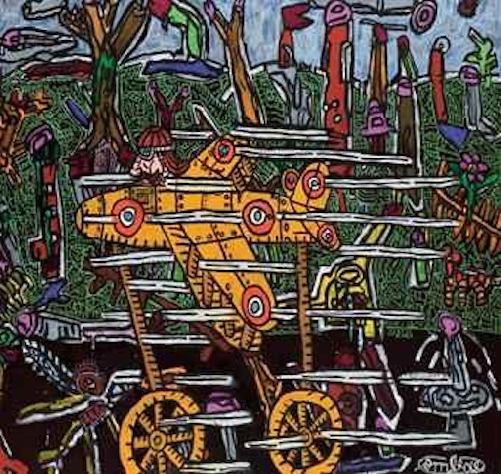 Louis Blériot by Robert Combas