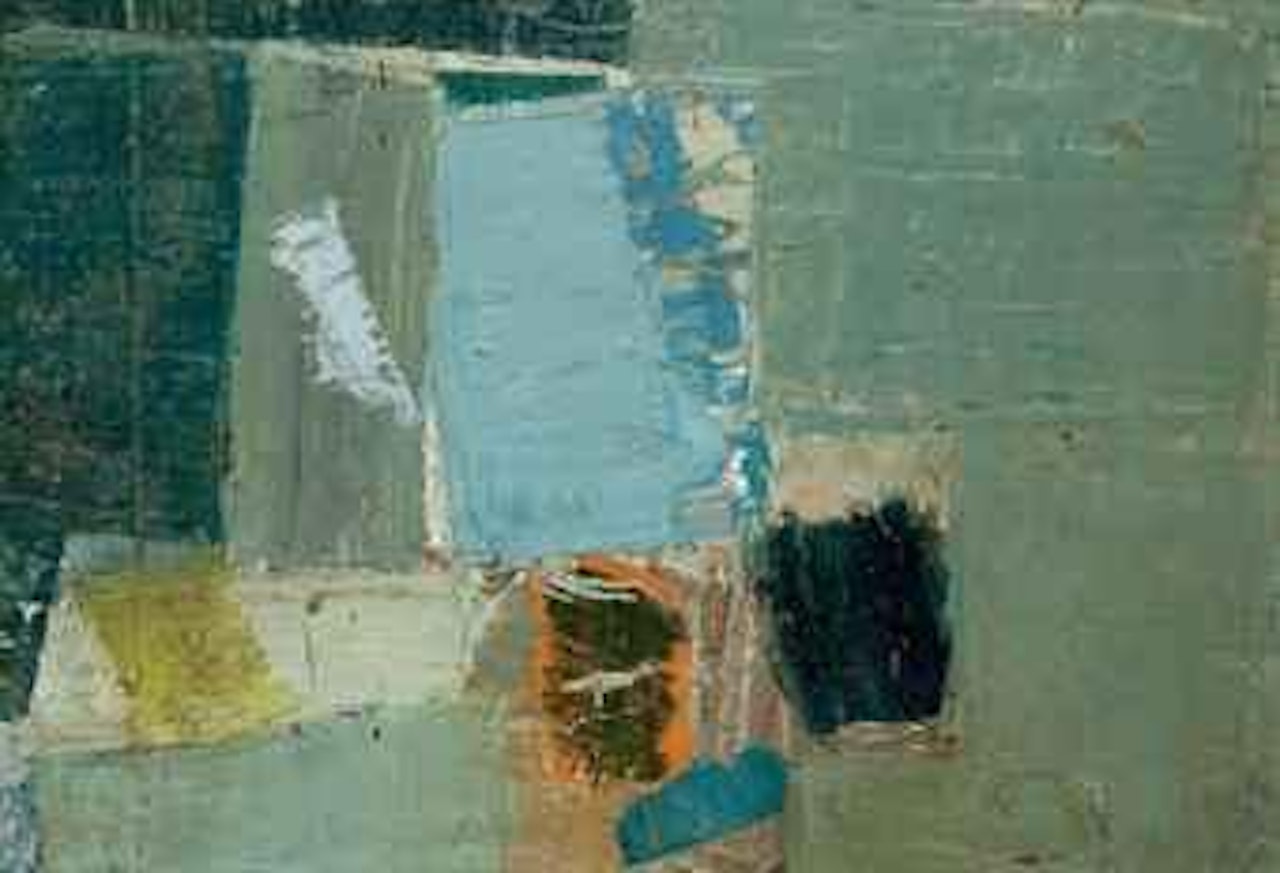 Gris vert Nature morte abstraite by Olivier Debre