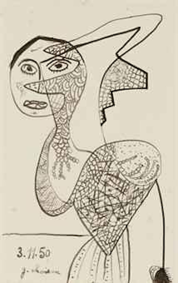 Femme élégante by Gaston Chaissac