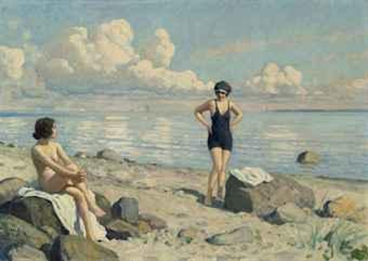 On the beach by Paul Fischer
