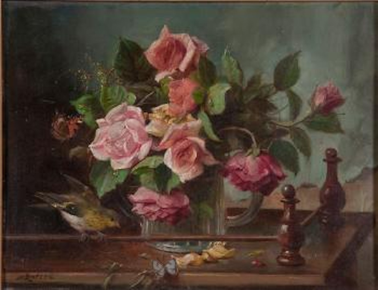 Bouquet of flowers by Hans Zatzka