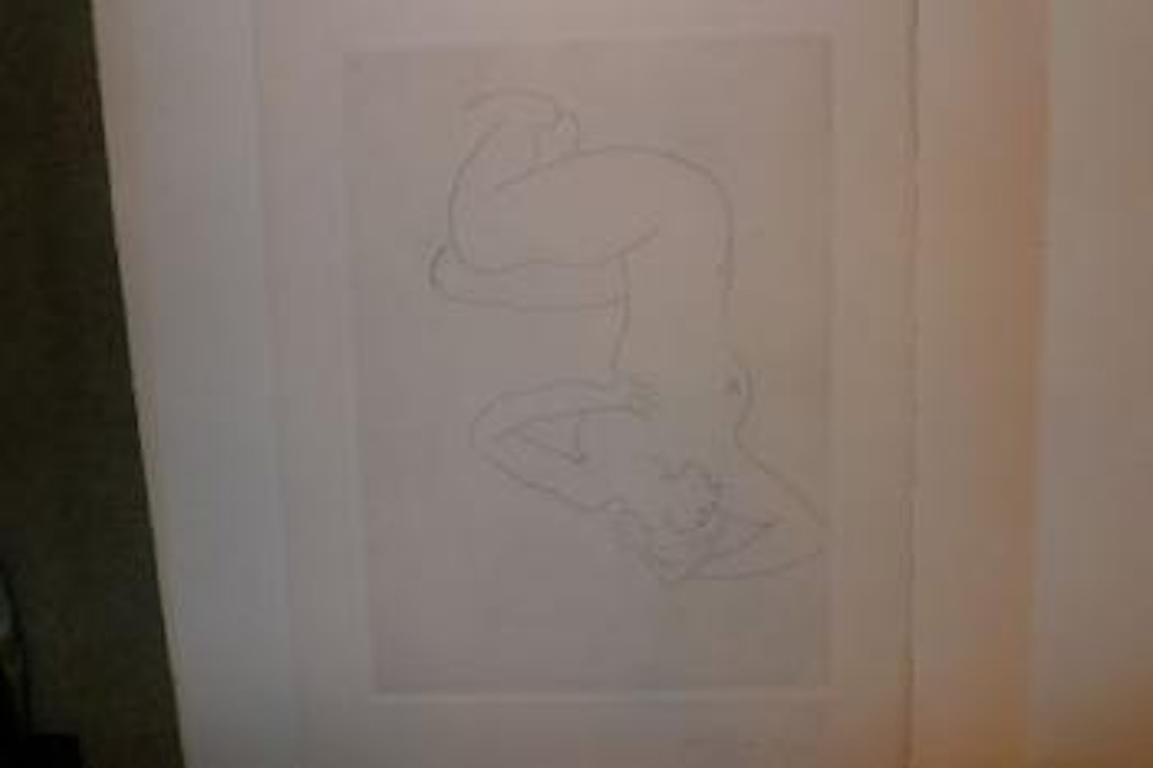 Nu assis: Visage de profil (en réalité, Nu renversé) by Henri Matisse
