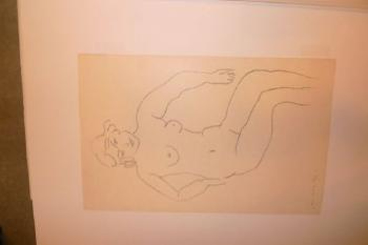 Nu assis: Chevelure claire by Henri Matisse