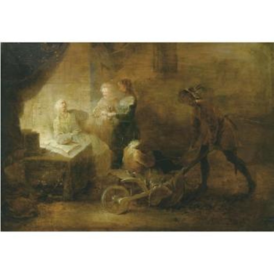 The Marriage Contract by Januarius Johann Rasso Zick