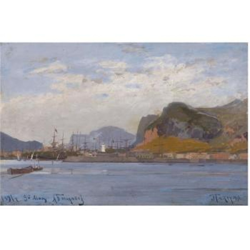 Palermo Harbour by Russian School