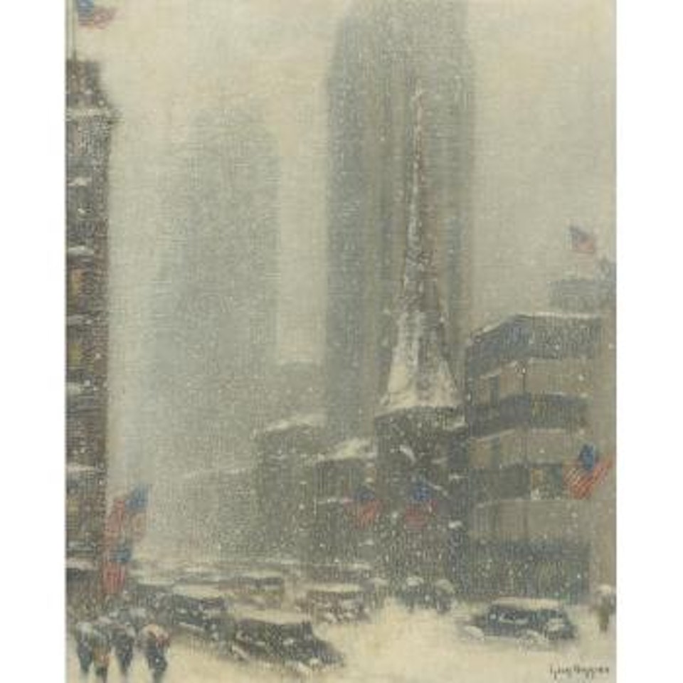 Heavy Snow Storm On Fifth Avenue by Guy Carleton Wiggins