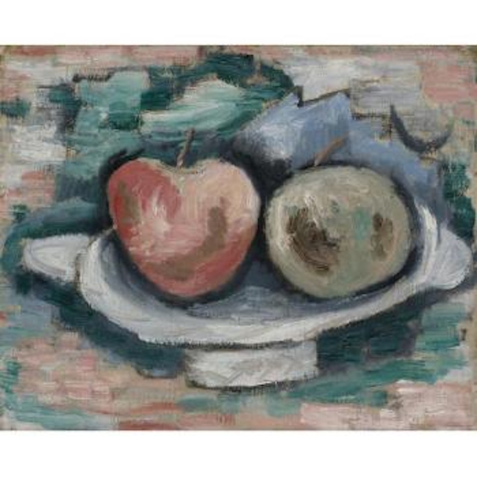 Apples On A Plate by Marsden Hartley