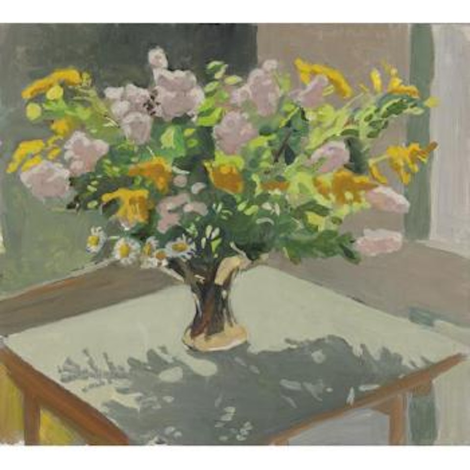 Flowers On A Table by Fairfield Porter