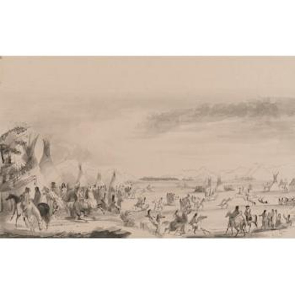 Indian Encampment by Alfred Jacob Miller