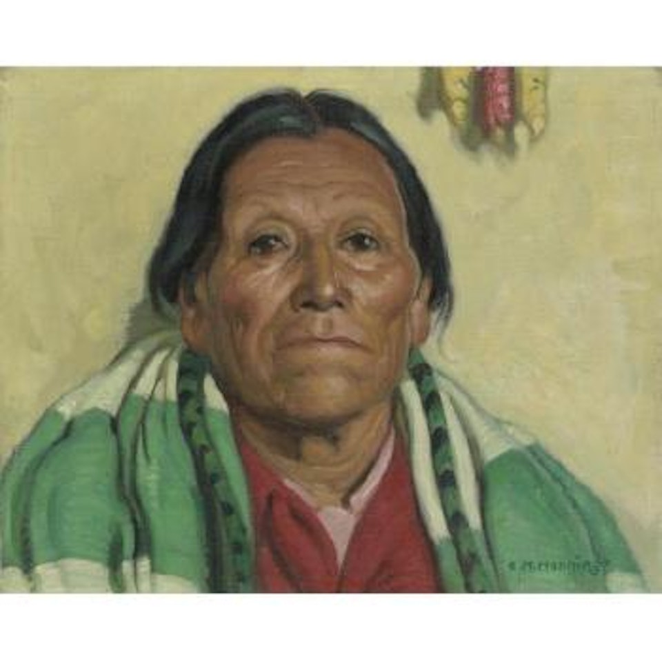 Louis Gomez, Taos Pueblo by Ernest Martin Hennings