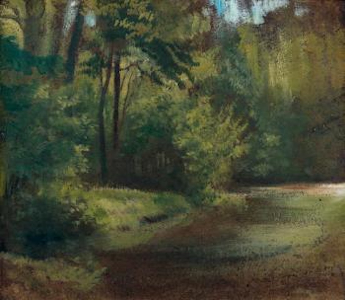 Coin de parc, sous-bois by Eugene Delacroix