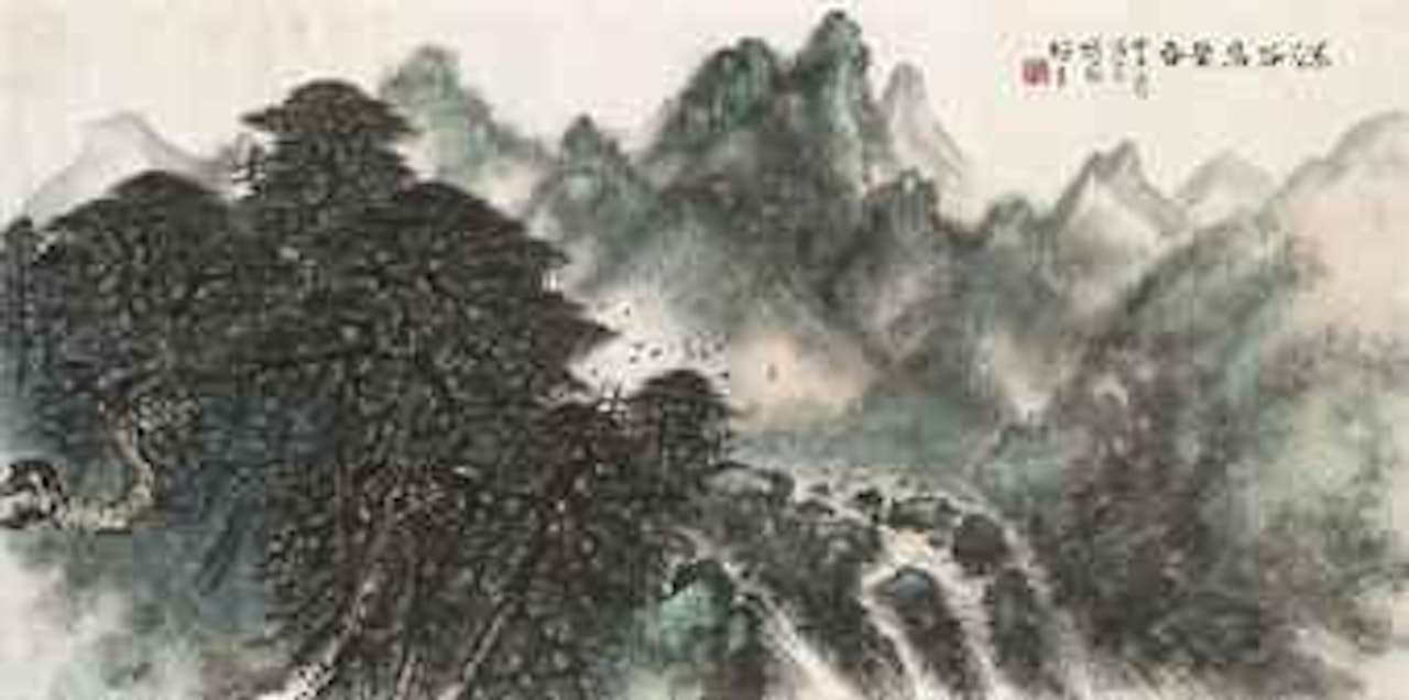 Birds in the Ravine by Li Xiongcai