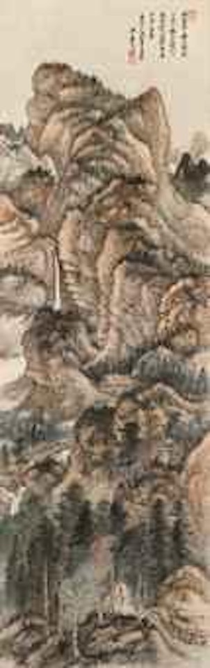 Dwelling in the Qingbian Mountains by Zhang Daqian