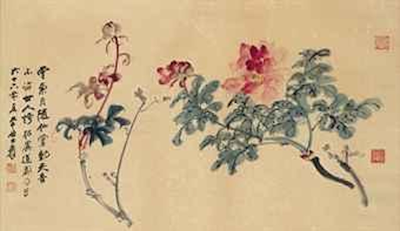 Flowers by Zhang Daqian