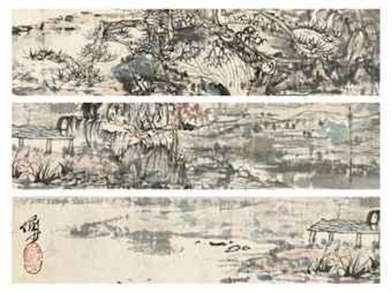 Pine Along the Stream by Lu Yanshao