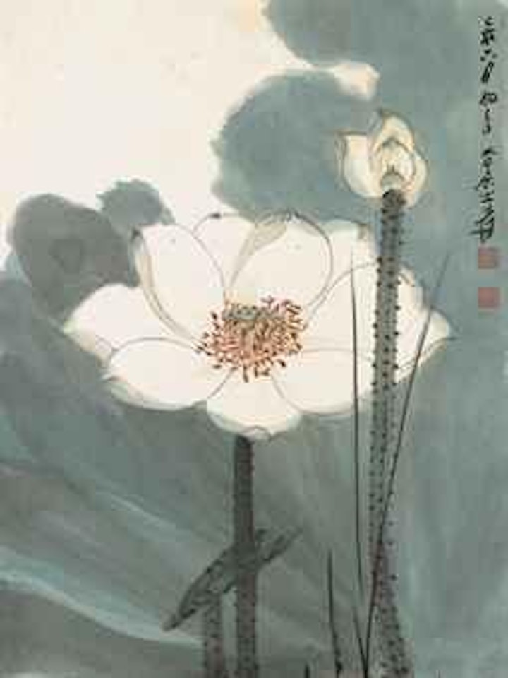 Lotus in Summer by Zhang Daqian