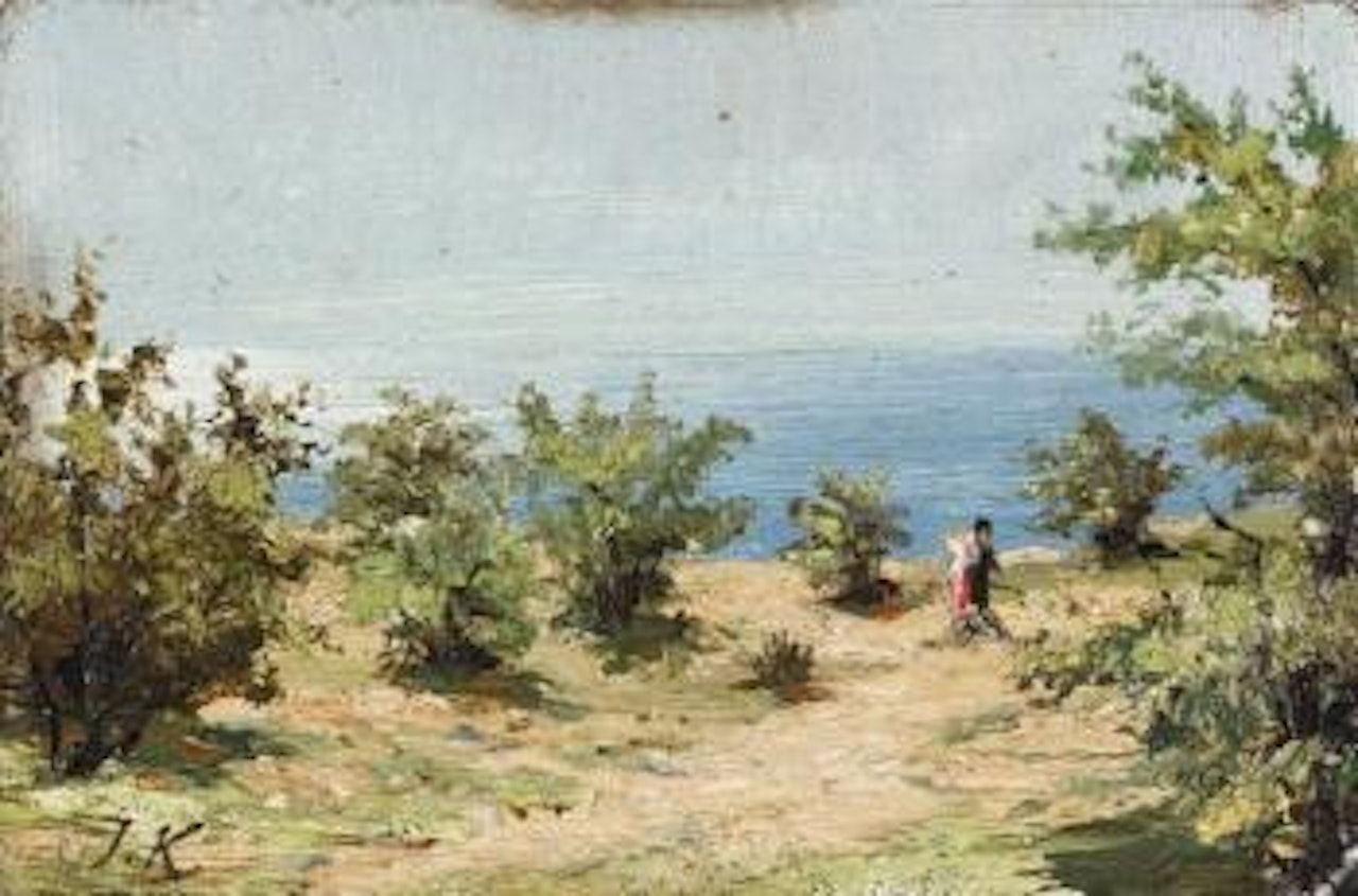 Les promeneurs en bord de Crimée by Jossif Kratschowski