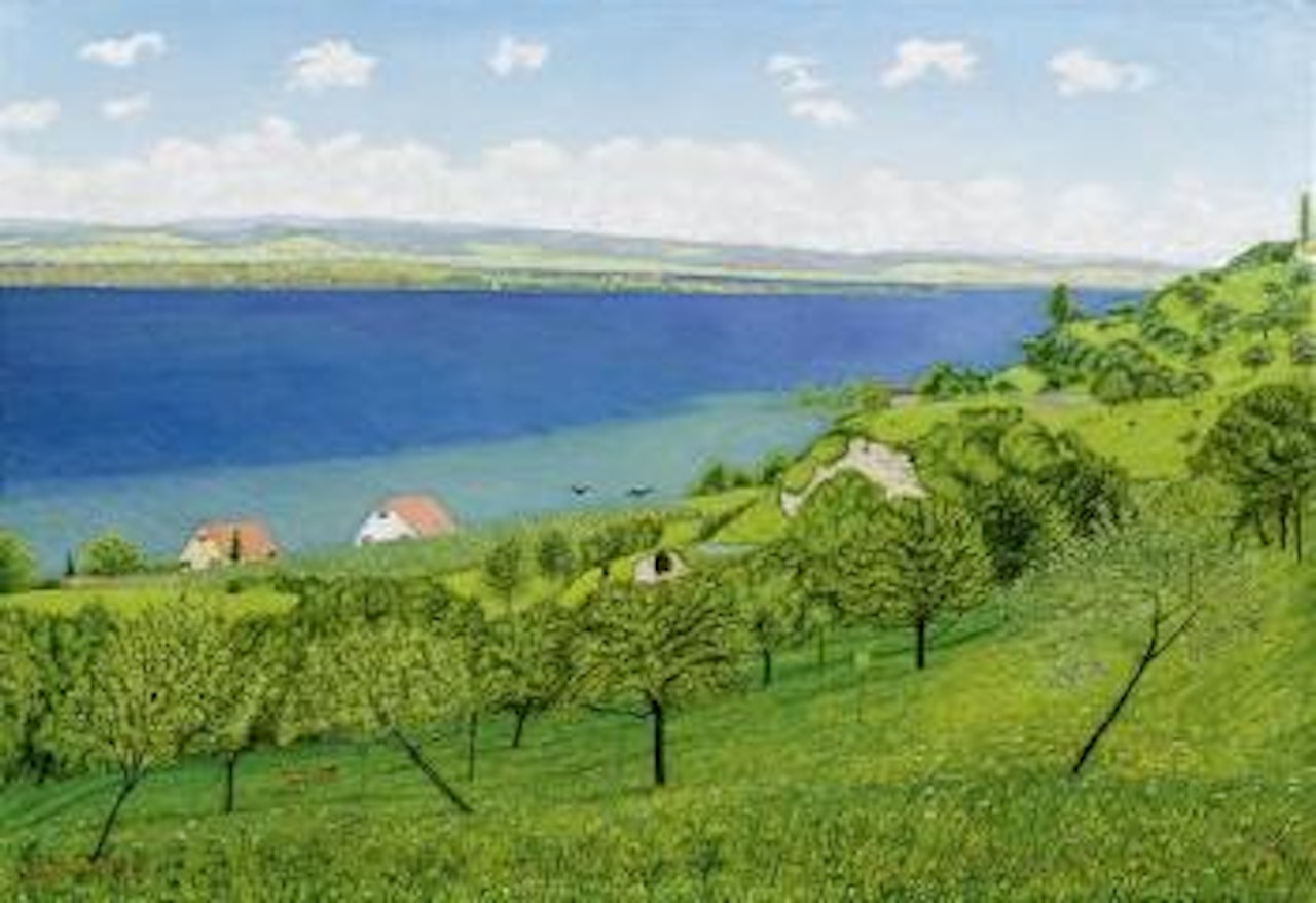 The east wind blowing at Untersee by Adolf Dietrich