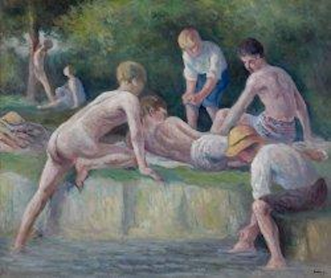 Au bord de l'eau by Maximilien Luce