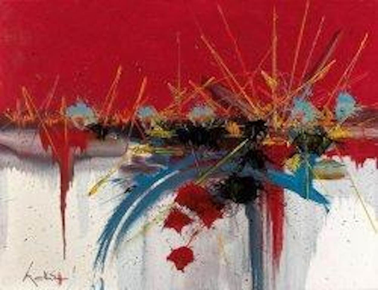 Rêve de flamme by Georges Mathieu