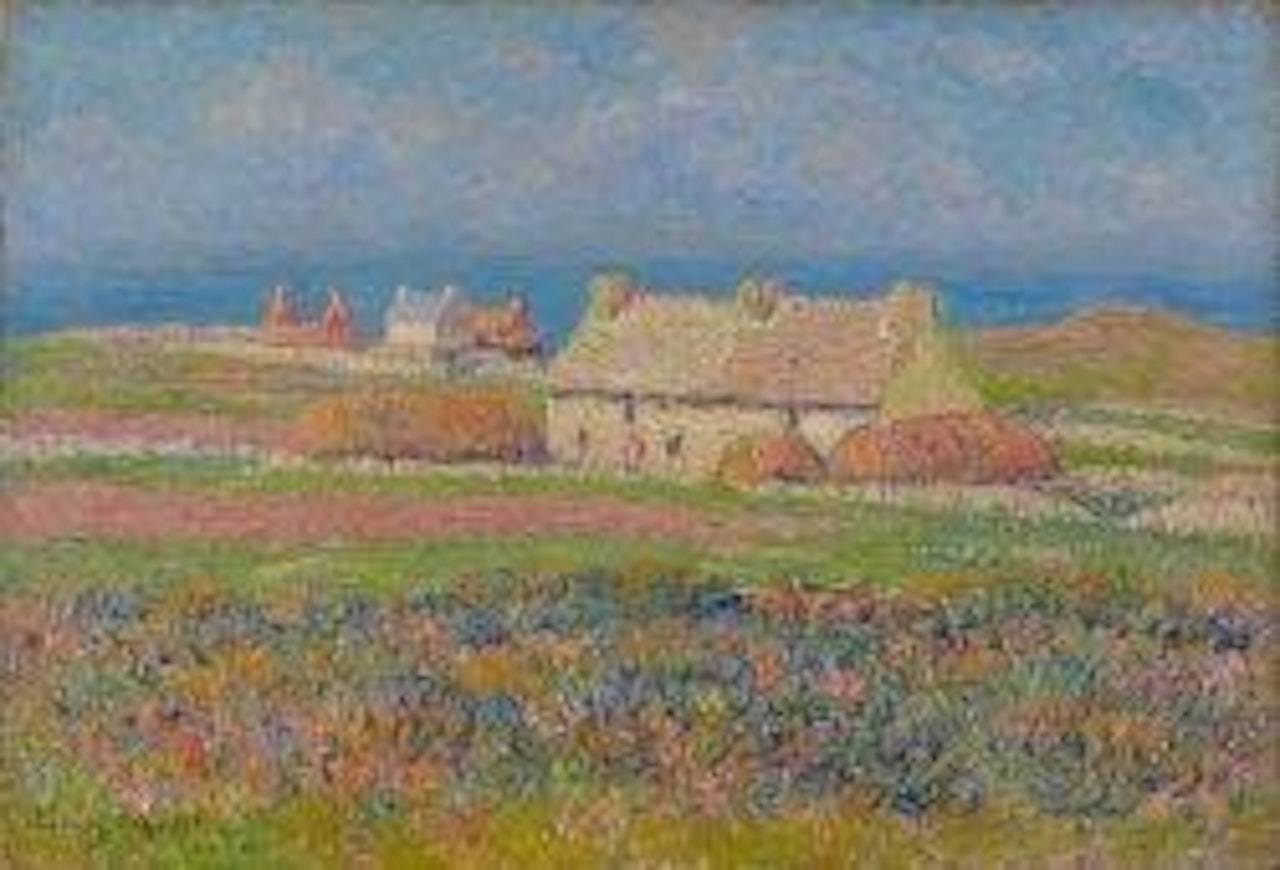 Landes en fleurs, Ouessant by Henry Moret