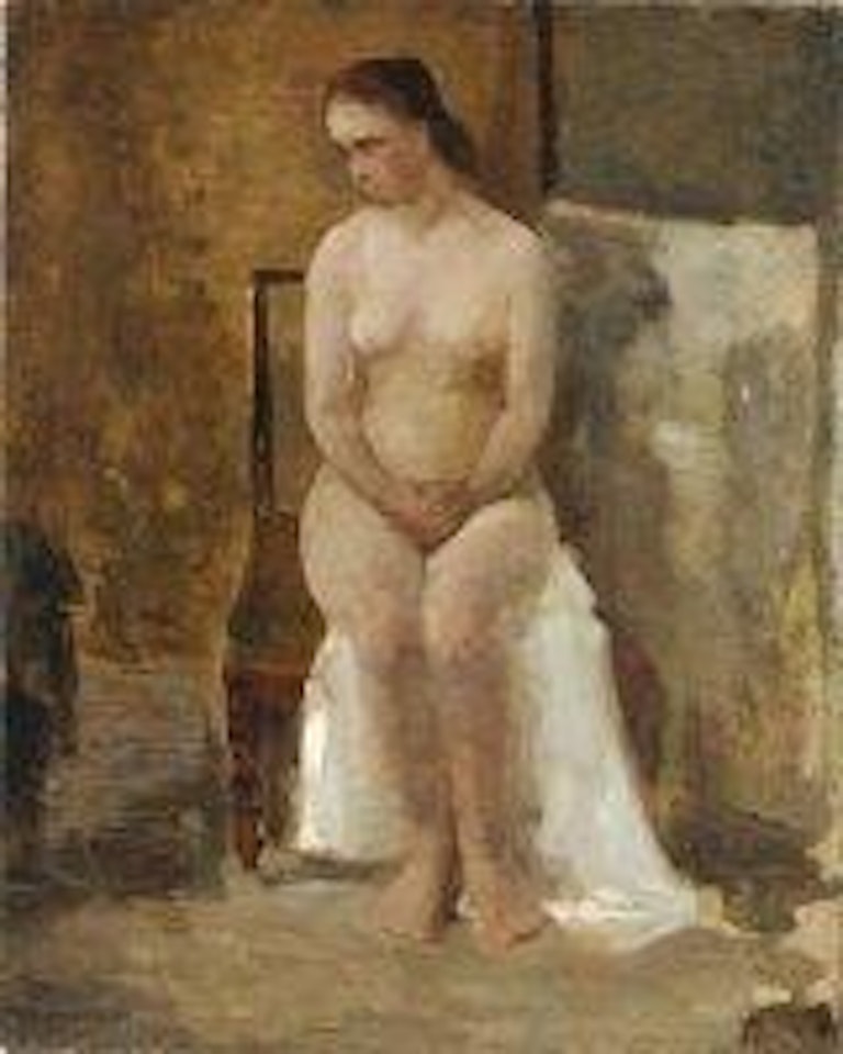 Nu dans l'atelier by Jean Baptiste Camille Corot