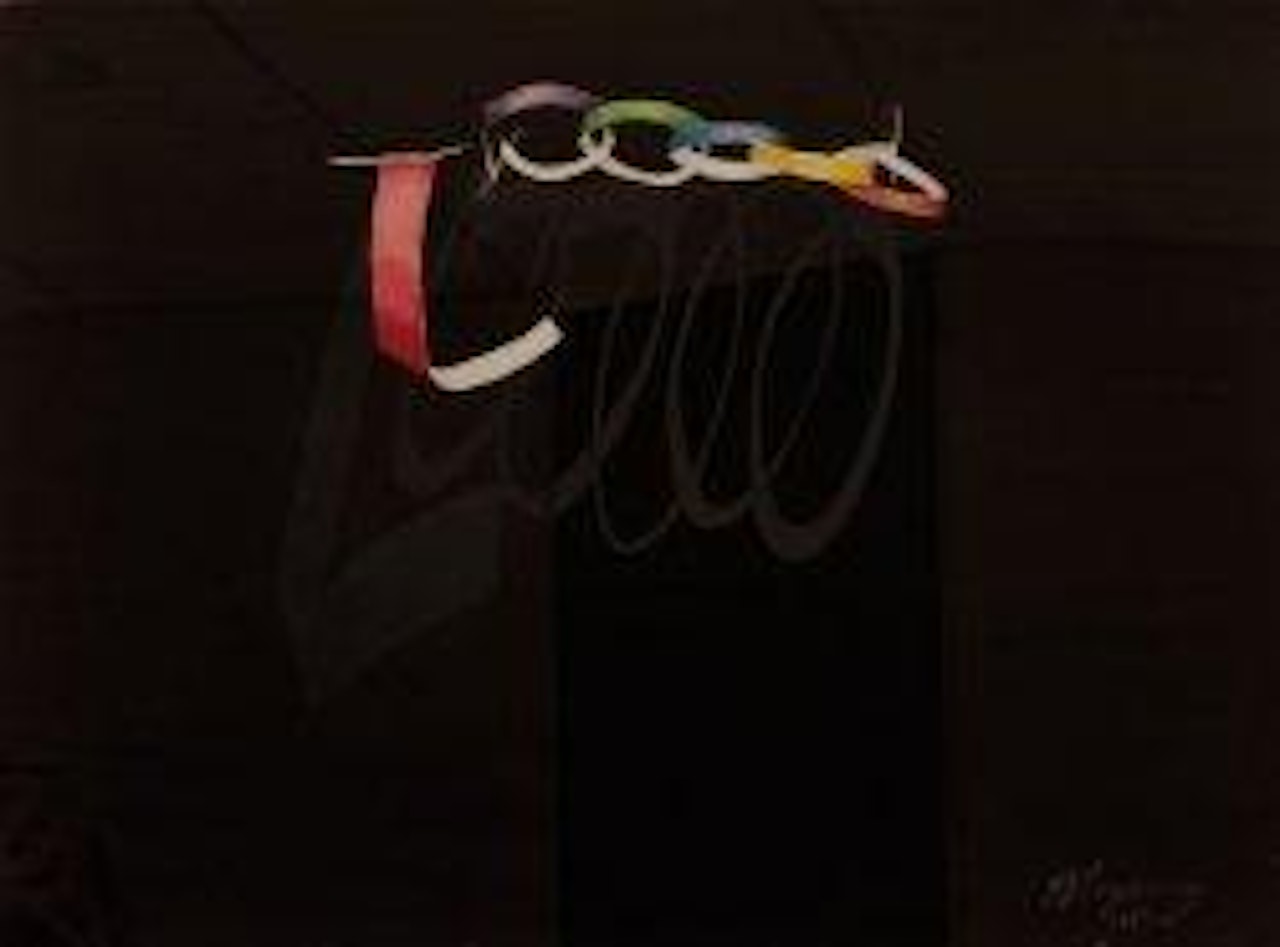 Black rings by Burhan Cahit Dogancay
