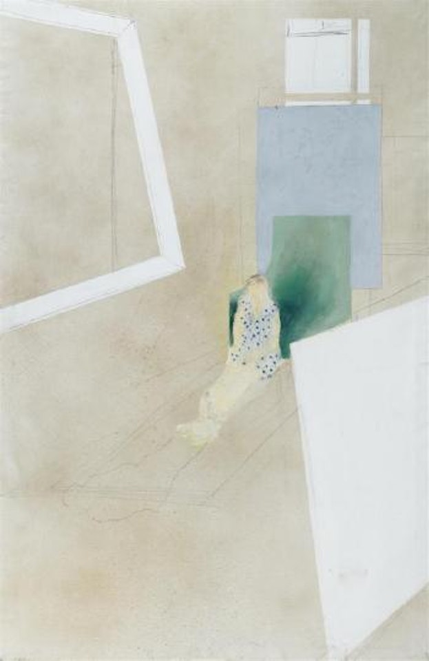 Interieur mit Sitzender (interior with seated woman) by Anselm Kiefer