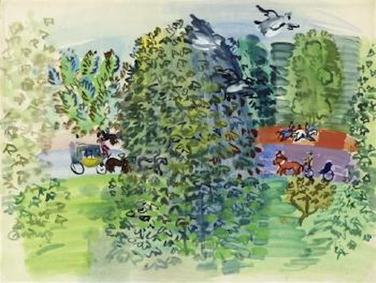 Hyde Park, London by Raoul Dufy
