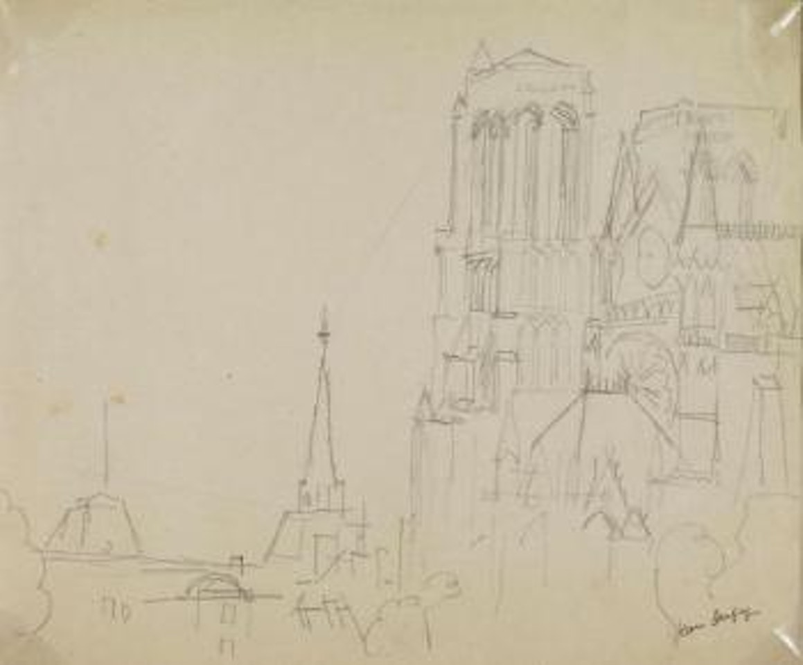 Vue de Notre Dame by Jean Dufy