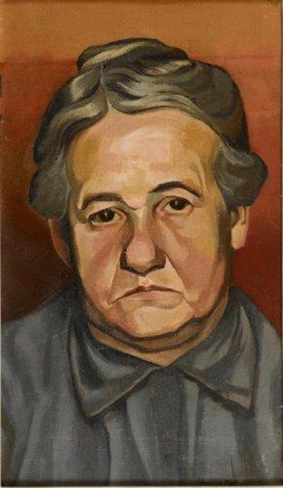Le portrait de la mère de l'artiste by Auguste Herbin