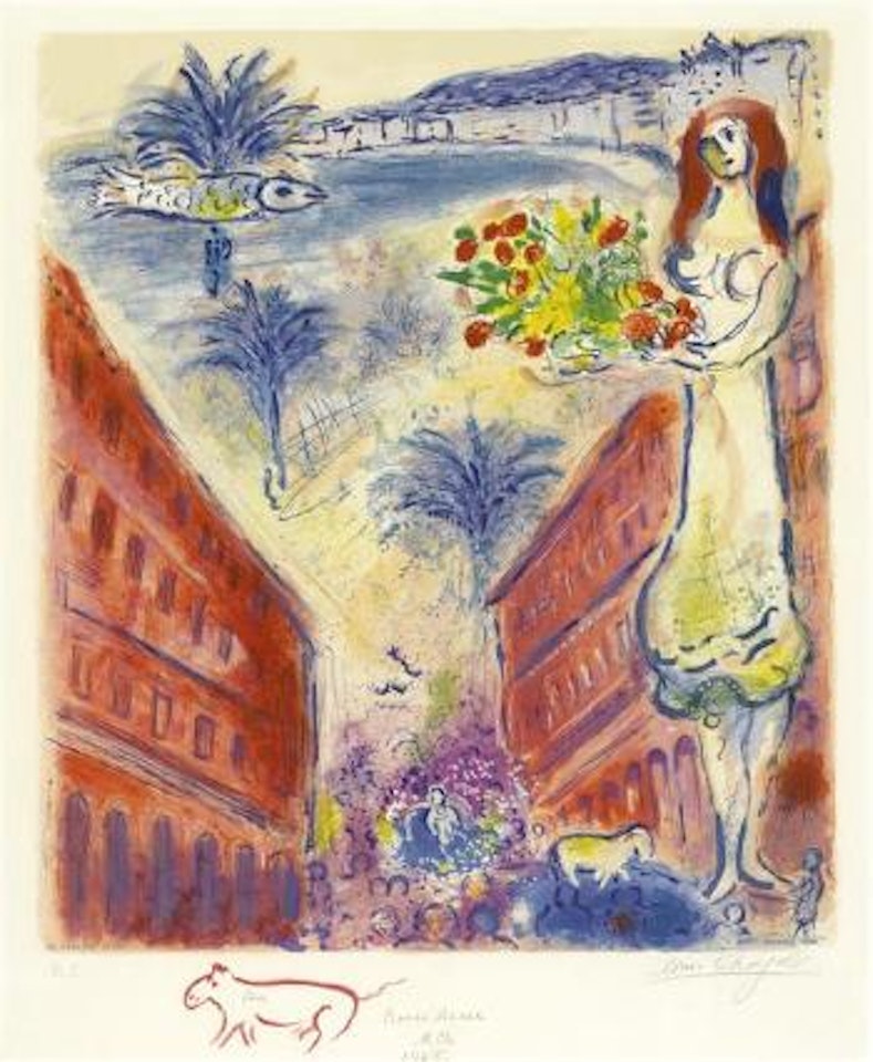 Avenue de la Victoire à Nice by Marc Chagall