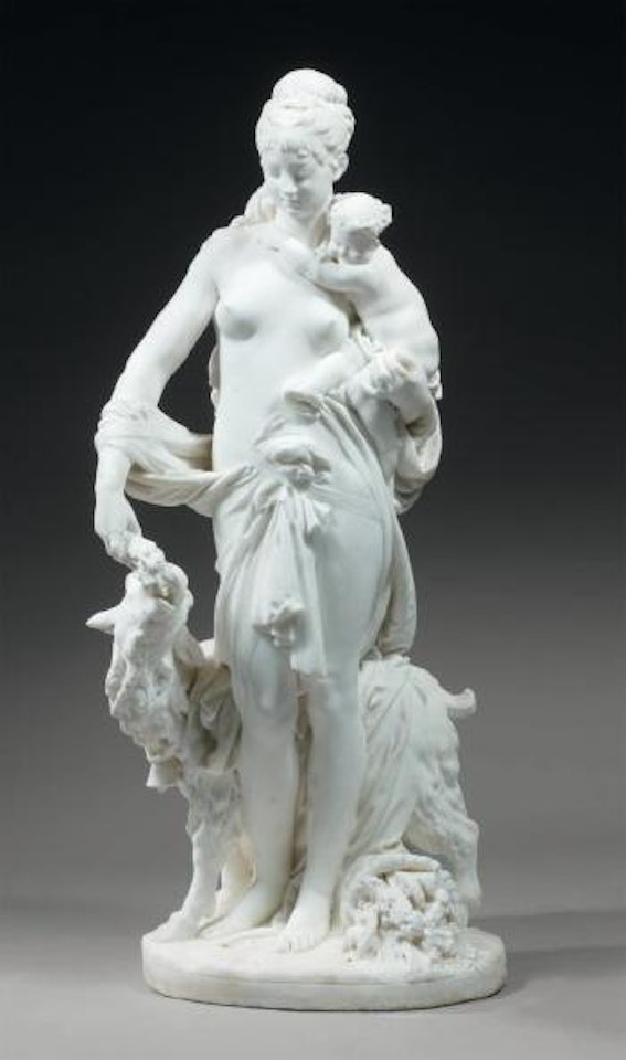Jeune femme à la chèvre by Albert-Ernest Carrier-Belleuse