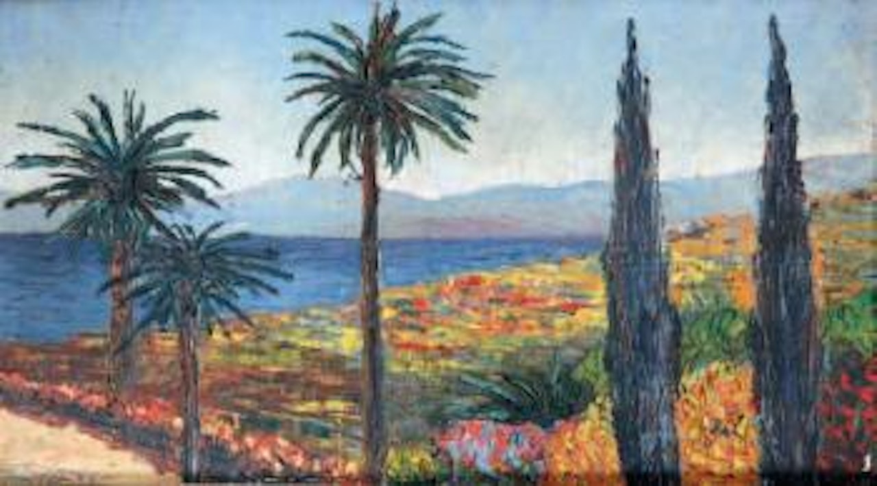 Jardin sur la Côte d'Azur by Georgij Aleksandrovic Lapschin