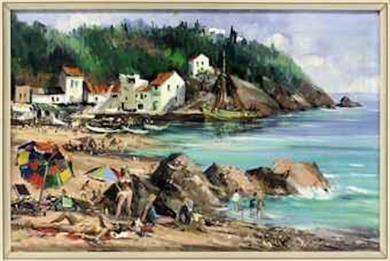 View of Tamariu Bay, Spain by Kenneth Webb