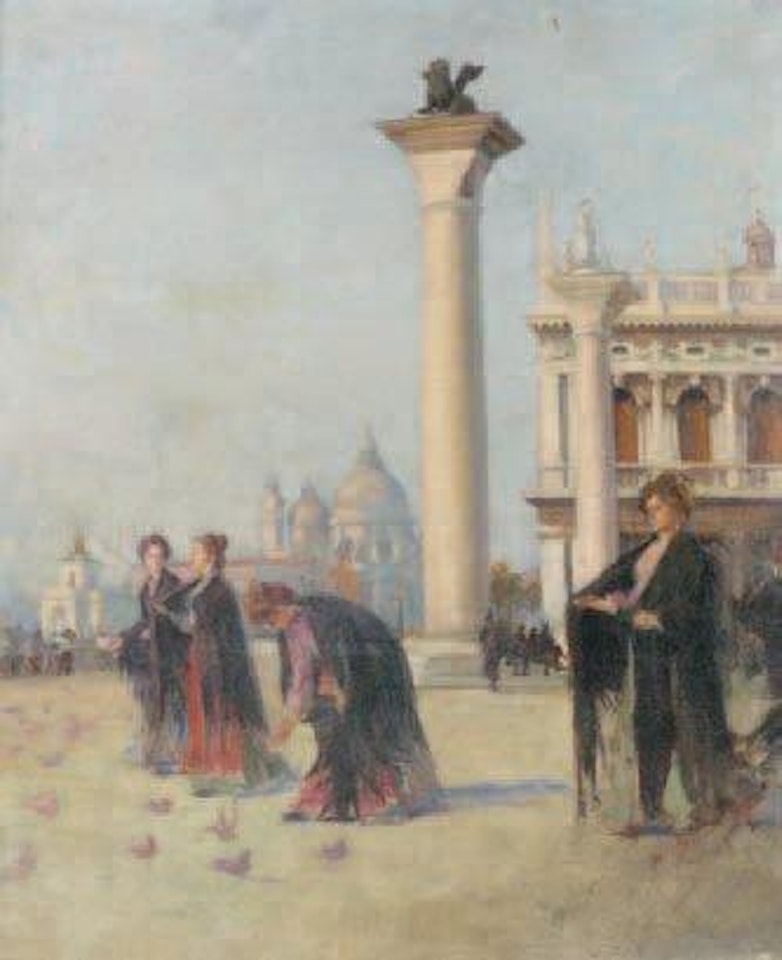 La place Saint Marc, Venise by Emile Bernard