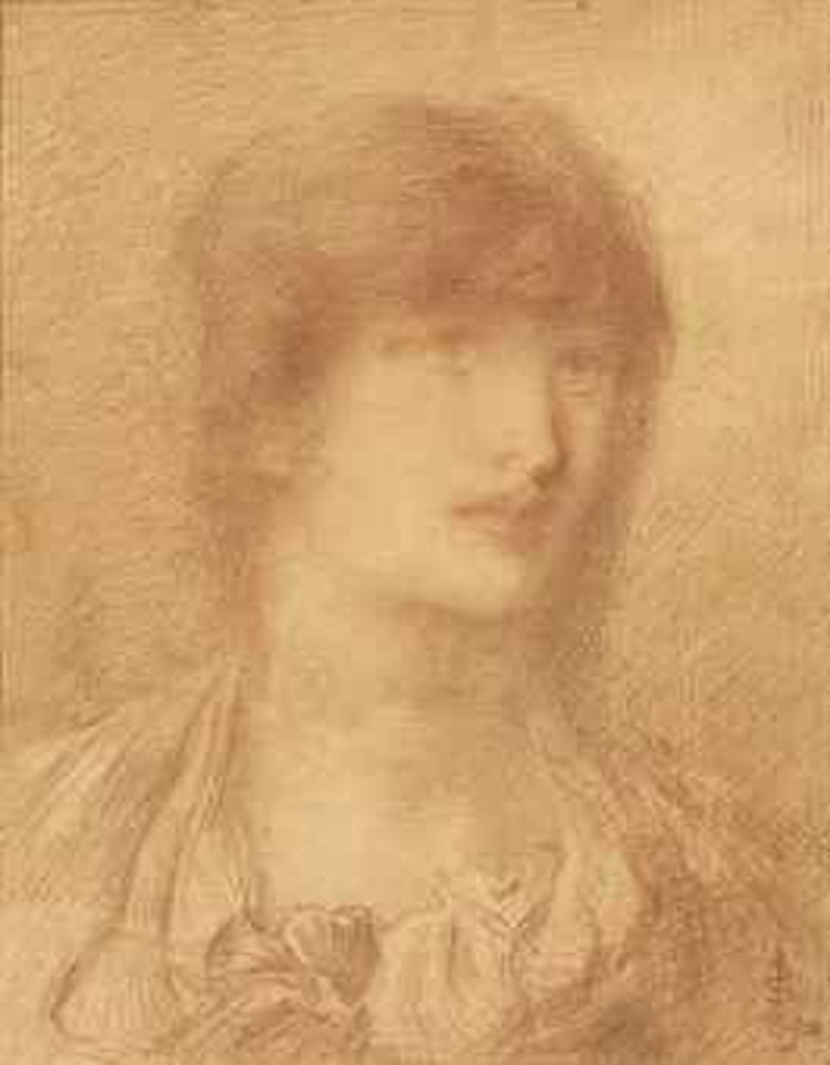 Head of a young girl by Simeon Solomon