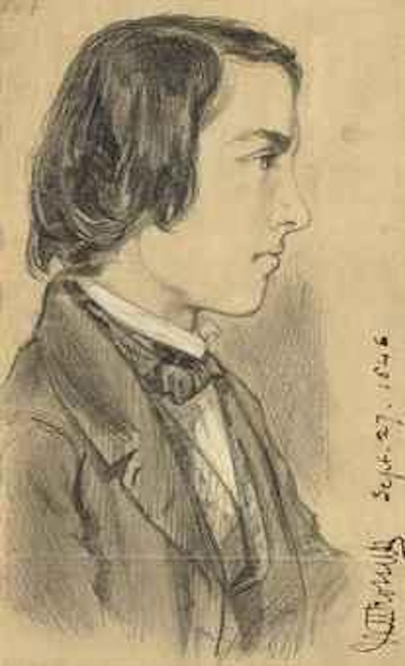 Portrait of William Michael Rossetti by Dante Gabriel Rossetti