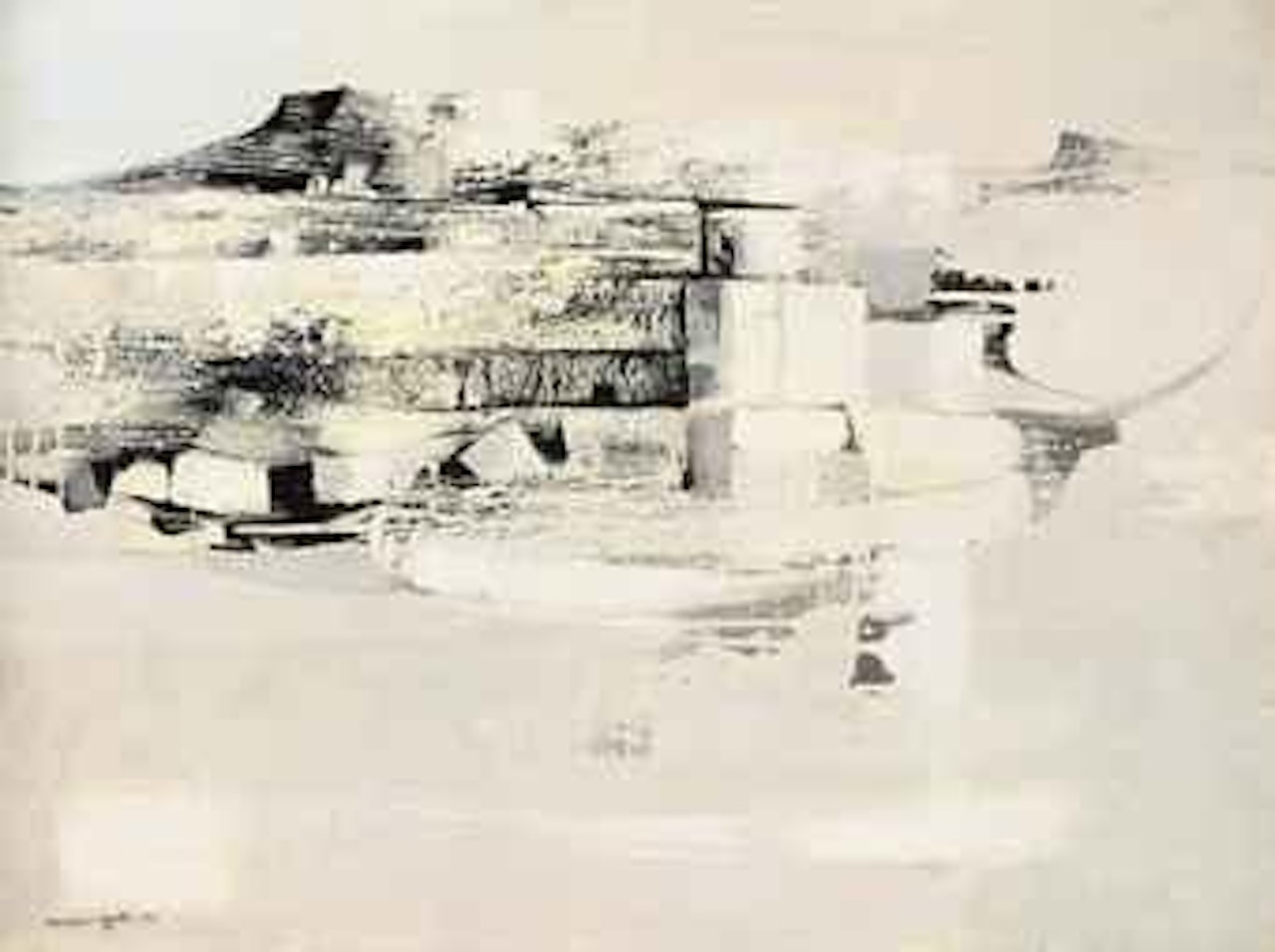 White Rocky Landscape by Michael Ayrton