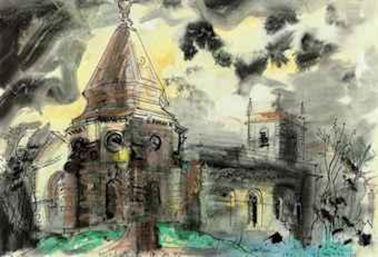 Kirkleatham Church, Yorkshire by John Piper