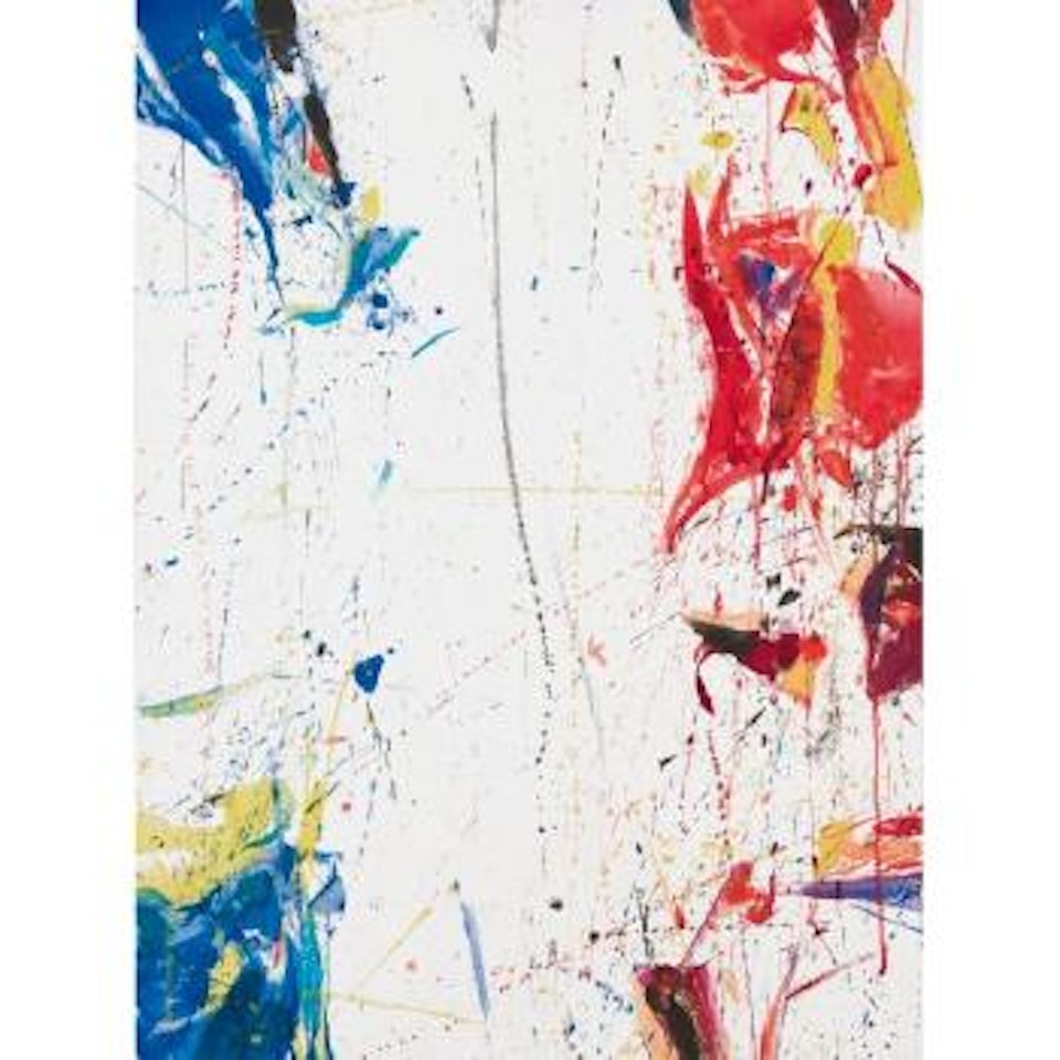 Composition (Blue, Orange, Yellow) by Sam Francis