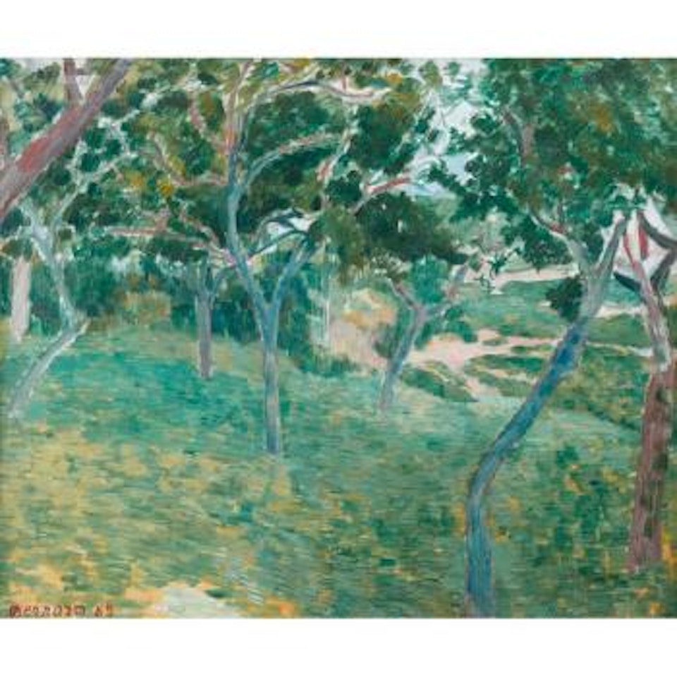 Un Coin Du Bois D'amour A Pont Aven by Emile Bernard