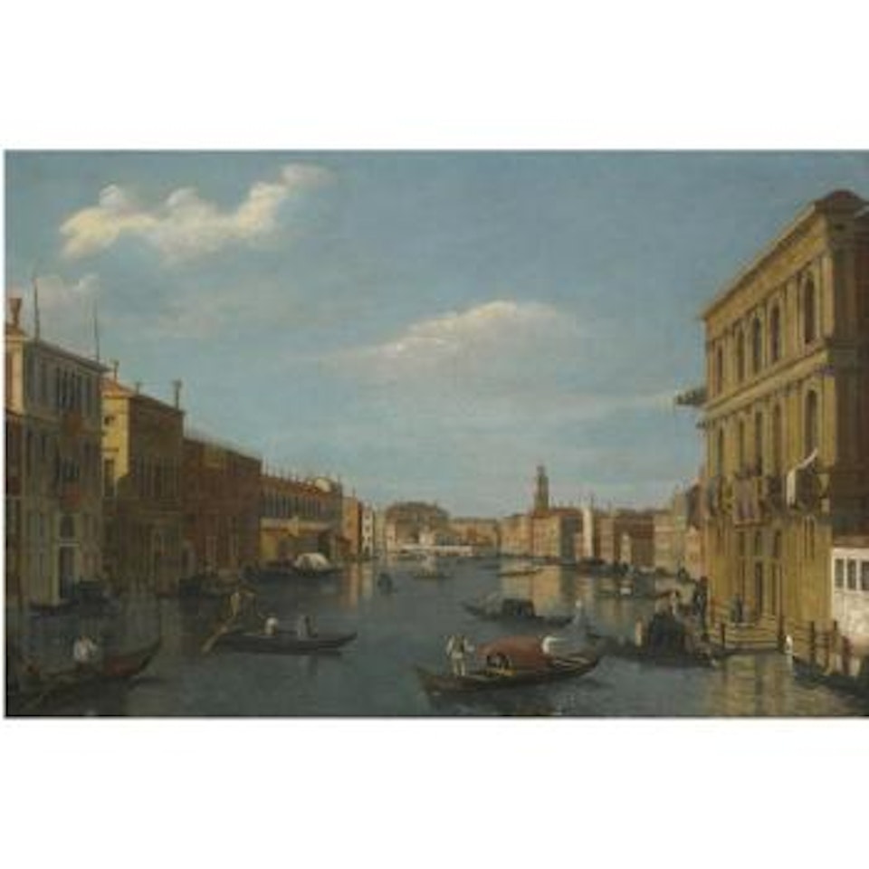Venice, A View Of The Grand Canal Looking North West From The Palazzo Vendramin-Calergi To S. Geremia And The Palazzo Flangini by Canaletto