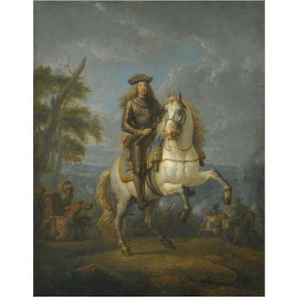 Equestrian Portrait Of The Emperor Charles VI by Pieter van Bloemen