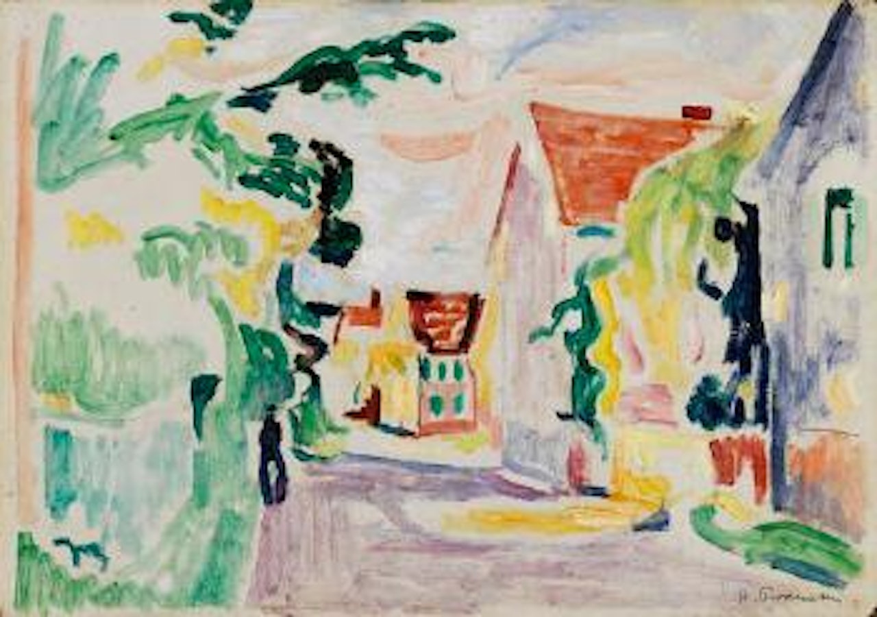 Straßenzug in Langenargen by Hans Purrmann