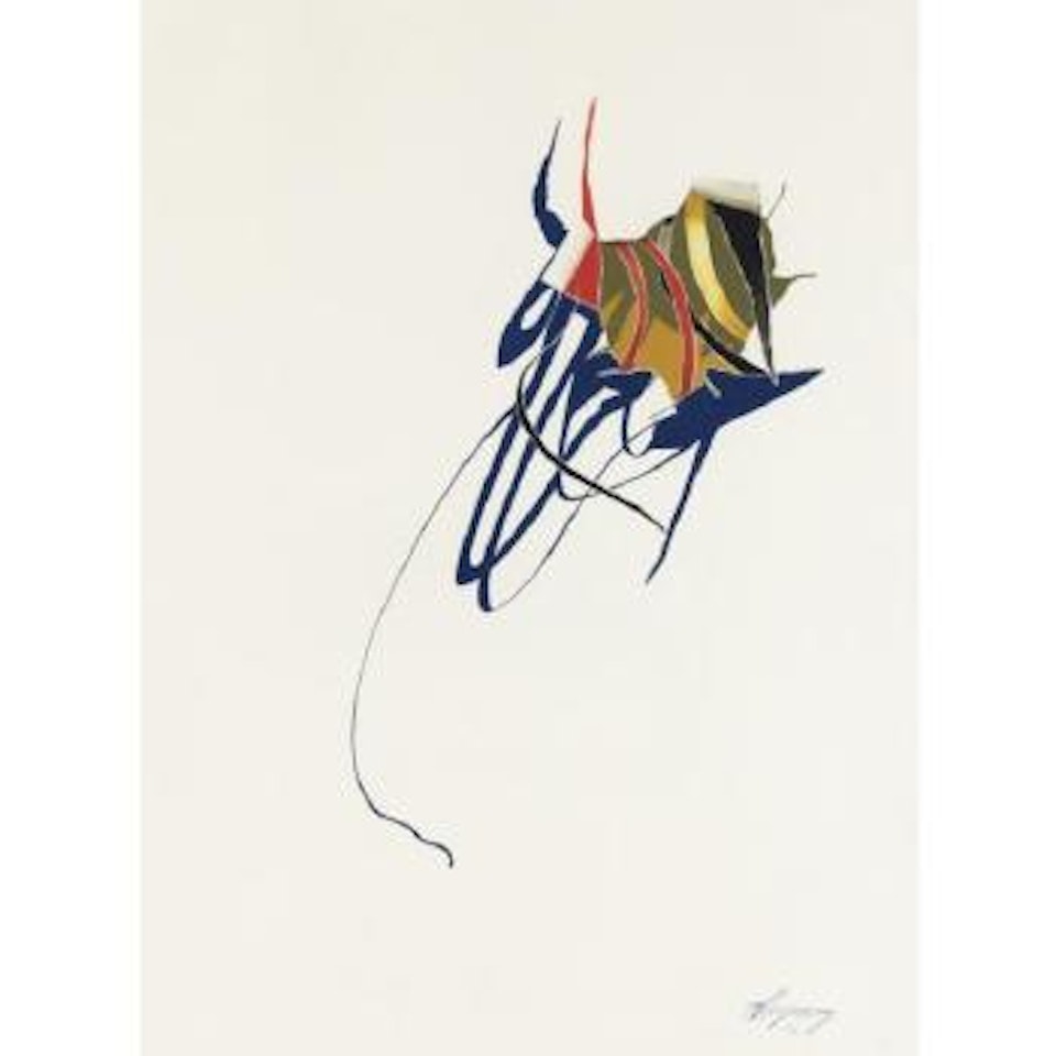 Calligraphic Gazelle (From The Ribbons Series) by Burhan Cahit Dogancay
